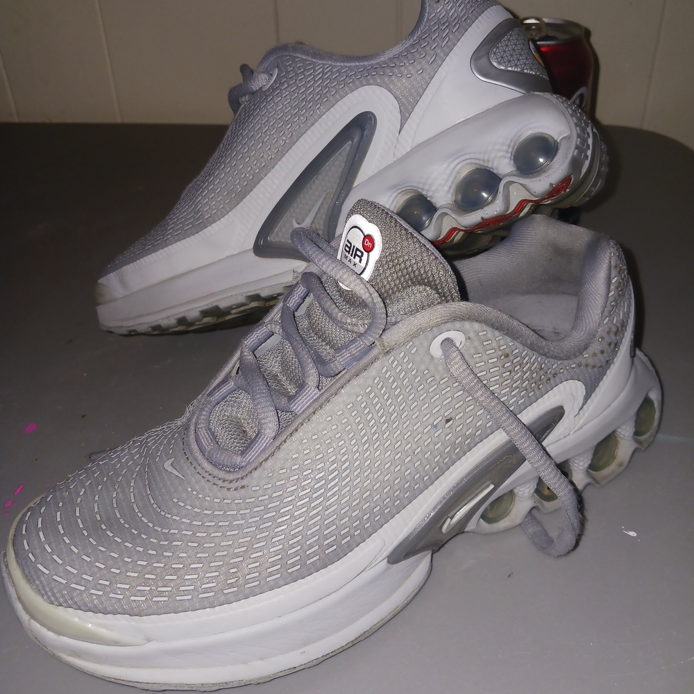 Gray Athletic Sneakers with Unique Sole Design